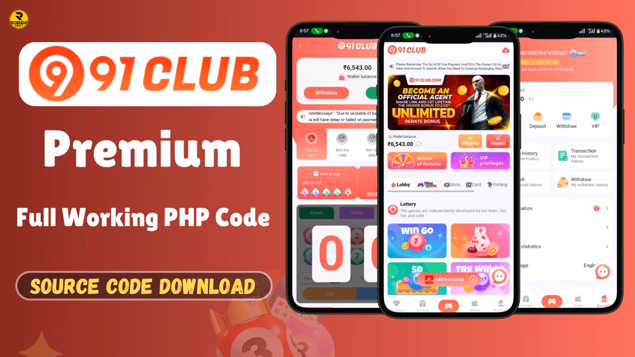 91 Club Color Prediction PHP Source Code